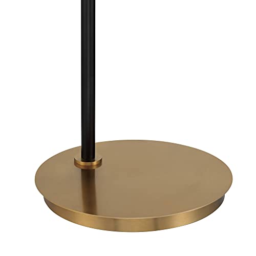Sausalito 67" Tall Downbridge Black and Warm Gold Floor Lamp