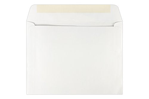 LUXPaper Booklet Window Envelopes | 8 3/4" x 11 1/2" | White | 28lb. Text | 50 Qty