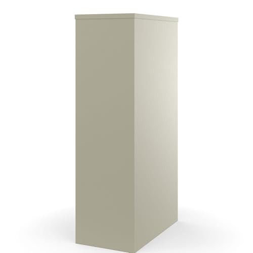 Staples 4-Drawer Vertical File Cabinet, Letter Size, Lockable, Putty