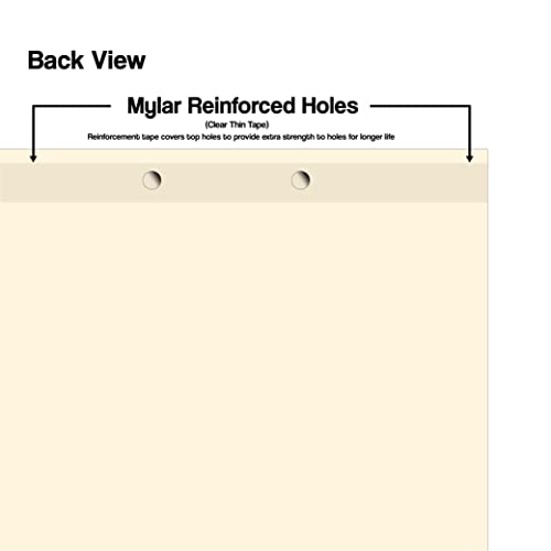 Bottom Tab Medical Chart Dividers, Set of 6, Color-Coded, 2 Boxes/130 Sets