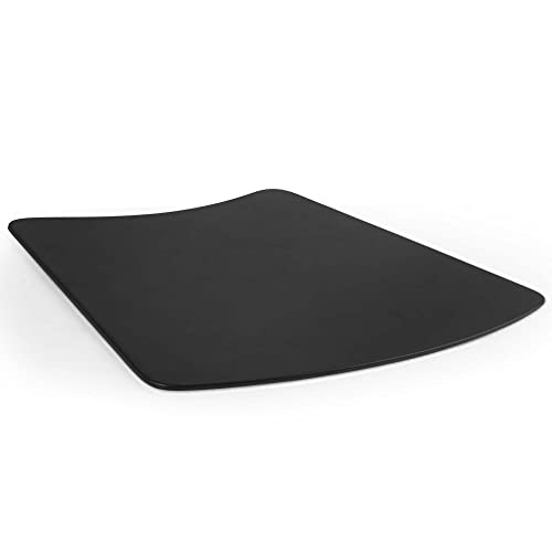Dacasso Black Leather 17" x 14" Round Table Conference Pad (P1024)