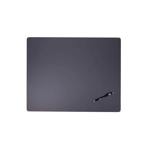DACASSO Leatherette Conference Table Pad - Luxury Leather Desk Blotter for Writing - Padded Executive Desk Surface Protector - (Gray, 24” x 19”)
