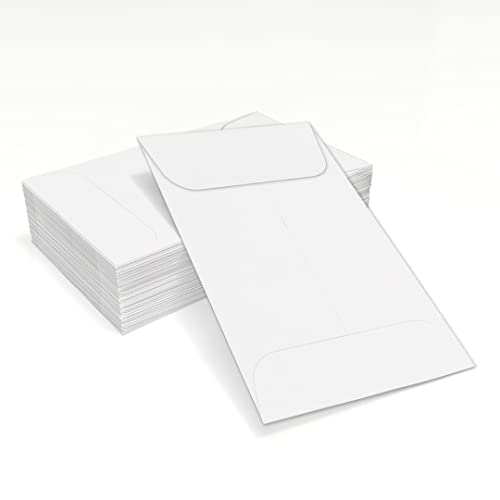 LUXPaper #1 Coin Envelopes, 2 1/4" x 3 1/2", 24lb. White Wove, 2,400 Pack