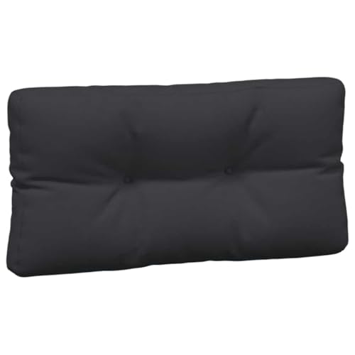 fsahslih 5-Piece Pallet Cushions for Outdoor Patio Furniture, Black Fabric Sofa Pads for Wood Pallet Seating, Thick Sectional Seat and Back Cushion Set for Garden Couch