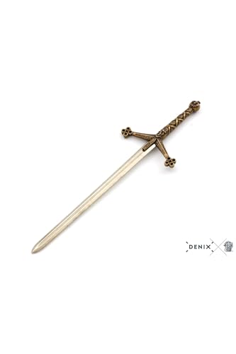 Decorative Claymore Sword Letter Opener 10 in Metallic Finish Metal Retro Style Gift Collectible - Metallic