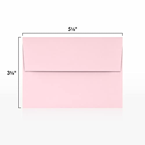 LUXPaper 4Bar A1 Invitation Envelopes | Peel & Press | 3 5/8" x 5 1/8" | Candy Pink | 80lb. Text | 1,000 Qty