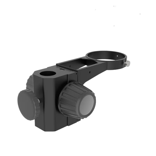 Microscope Accessories Kit White/Black 76MM Diameter Adjustable Microscope Stand Holder Focusing Bracket Stereo Zoom Trinocular Binocular Articulating Arm Gear Parts Microscope Slides(White)