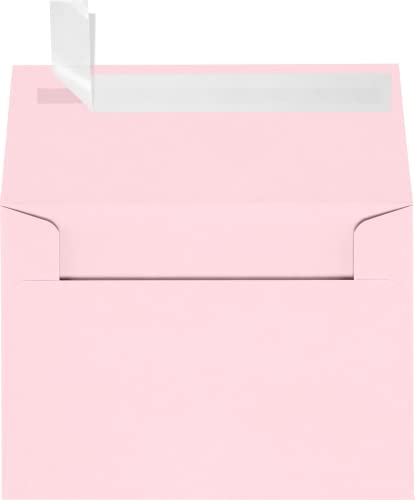 LUXPaper 4Bar A1 Invitation Envelopes | Peel & Press | 3 5/8" x 5 1/8" | Candy Pink | 80lb. Text | 1,000 Qty