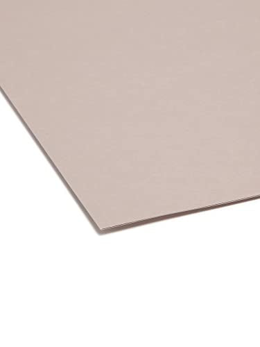 Smead File Folder, Reinforced 1/3-Cut Tab, Legal Size, Gray, 100 per Box (17334)