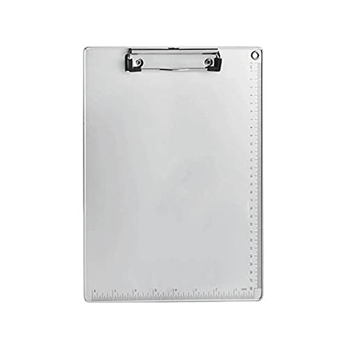 Filing Envelopes File Folder Clipboard Document Holder Writing Pads Writing Board Clip Aluminum Alloy Plastic Folders (Color : A4)