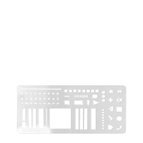 10 Pcs Manual Templates for Planning Calendar Reusable Transparent Log Template Dot Grid Drawing and List