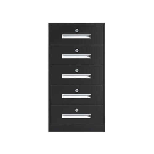 Steel Drawer Filing Cabinets for Home and Office, Multifunctional Storage Cabinet with Increased Capacity for Files and Data, File Storage Cabinets (Black)
