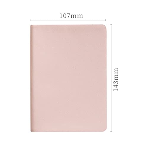 ASWRTYJO 80 Sheets Color A6 Pocket Pu Notebook Agenda Journals Diary Notepad Planner School Meeting Stationery Learn(Style G)