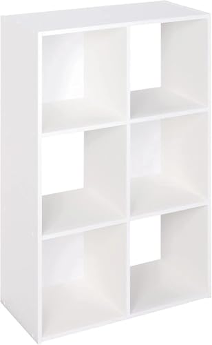 FIXED UP FINDS for Decorative Home Stackable 6 Cube Cubeicals Organizer Storage Bookcase, with Hard