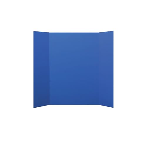 Flipside Products 36” x 48” Foam Project Boards for Presentations, Science Fair, School Projects, Event Displays and Trifold Picture Board - Blue 3/16'' Thick - 24 Pack