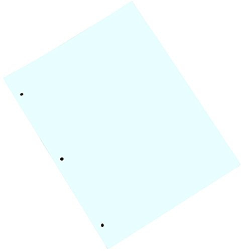 Valutek VTCRPS23B-8511P Synthetic Polymer impregnated Ultra Low Particle Perforated Cleanroom Notebook Paper [8.5 inch x 11 inch, Blue, 3-Hole Punched] 2500 Sheets