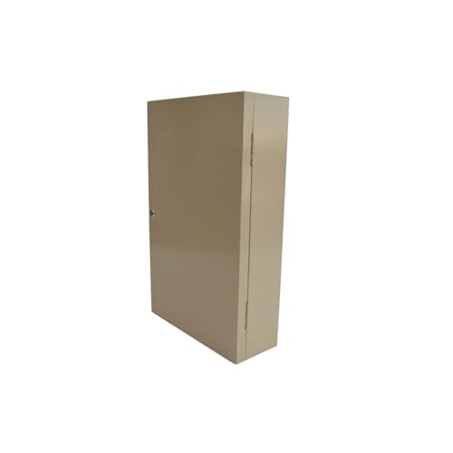 BEILOCKERY Key Cabinet 240 Position, Beige Key Storage Box with Colorful Key Tags and Lockable Door, Wall Mount Key Organizer for Home Office Garage