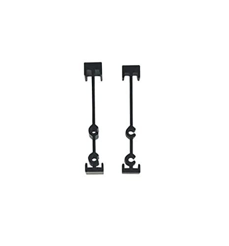 WRS Devac Sash Stop Set, Black Aluminum, 2 Pieces