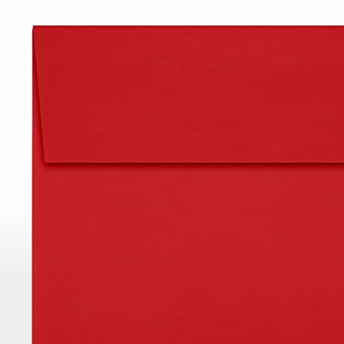 LUXPaper Square Invitation Envelopes | Peel & Press | 5" x 5" | Ruby Red | 80lb. Text | 500 Qty