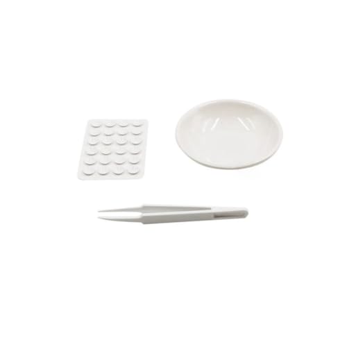 lstyty Montessori Tweezers Transfer & Sorting Set, with Wooden Tray, Ceramic Bowl, Plastic Tweezers & Sorting Board