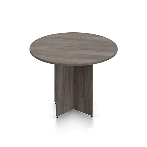 GOF 36”, 42”, 48” Round Table & Chairs (G11343B) Set, Dark Cherry, Espresso, Artisan Grey, Mahogany, Walnut (42” Table Only, Artisan Grey)