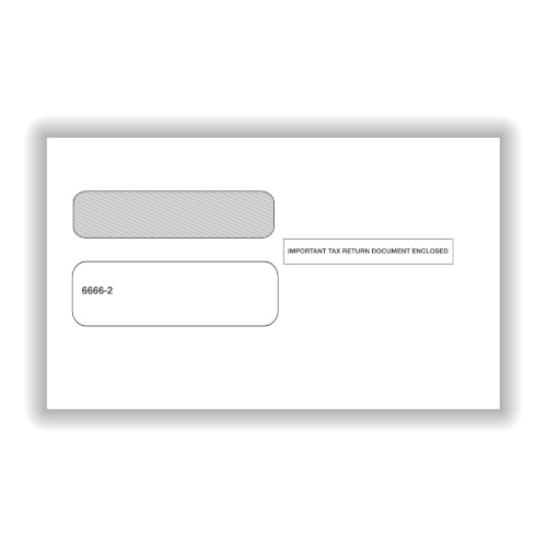 ComplyRight W-2 Tax Form Set 6-Part 2-Up with Copy A, B, C, D, 1, & 2, Self-Sealing Envelopes, Set for 50 Employees, Tax Preparer Supplies