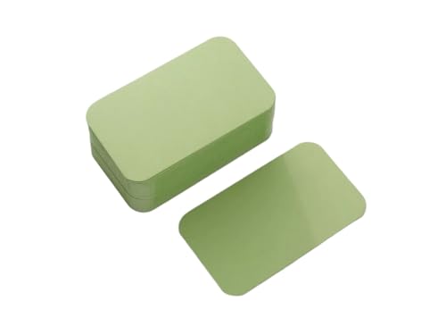 Blank Kraft Paper Business Card 1000/500/200PCS Color Kraft Paper Card Retro Double Sided Word DIY Postcard Gift Greeting Invitation Note Message(Green,1000pcs)