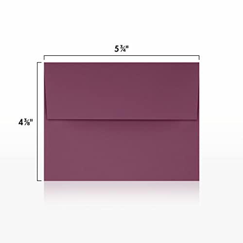 LUXPaper A2 Invitation Envelopes | Peel & Press | 4 3/8" x 5 3/4" | Vintage Plum | 80lb. Text | 1,000 Qty