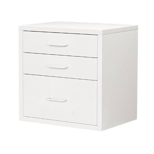 ELEFOCUS Classic Three-Drawer tin File Cabinet, 35cm Compact Design, Space-Saving and Practical!(Color:E)