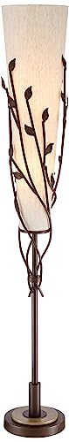 Folia Bronze Organic Vine Uplight 66" Tall Floor Lamp w/ Smart Socket
