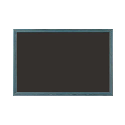 Magnetic Chalkboard with Retro Blue Wood Frame,Decorative Chalkboard for Wall,for Kitchen Decor, Weddings, Restaurant Menus (Size : 50x70cm)