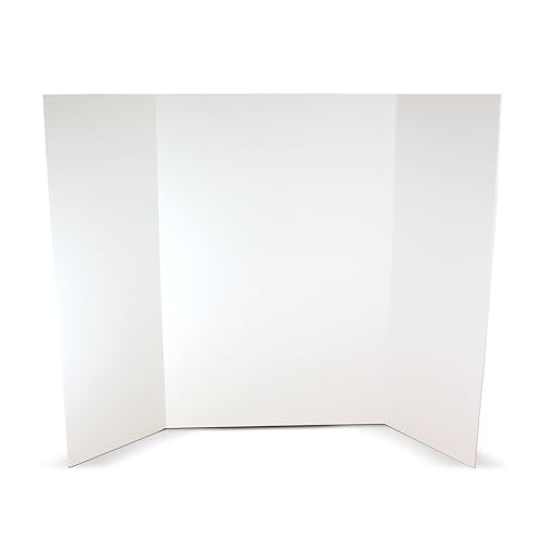 Flipside Products 36” x 48” Foam Project Boards for Presentations, Science Fair, School Projects, Event Displays and Trifold Picture Board - White 3/16" Thick - 10 Pack