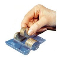 Self Closing Plastic Quarter Coin Wrappers (Packed 500)
