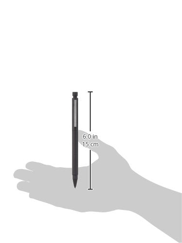 Lamy cp1 black twin pen Multifunctional pen – minimalist metal mechanical pencil & ballpoint pen in one – incl. M 21 ballpoint refill in black & M 41 fine-line refill (0.5 mm) in HB
