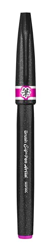 Pentel SESF30C-PX Extra Fine Brush Tip, Pack of 12, Pink
