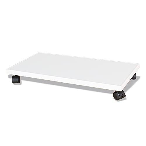HCZKIUJ CPU Holder CPU Stand Computer Tower Stand Cart with Protective Sides CPU Holder with 4 Caster Wheels Bracket Computer Stand (A)