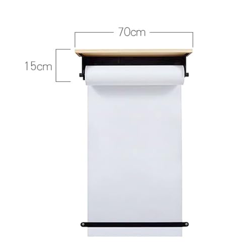 LGRFUXIN Beige,24'' Wall Mounted Kraft Paper Roll Dispenser & Cutter, for Home Decor, to-do Lists,Menu,Grocery Lists,Gift,DIY Room,Doodle Painting&Art Projects