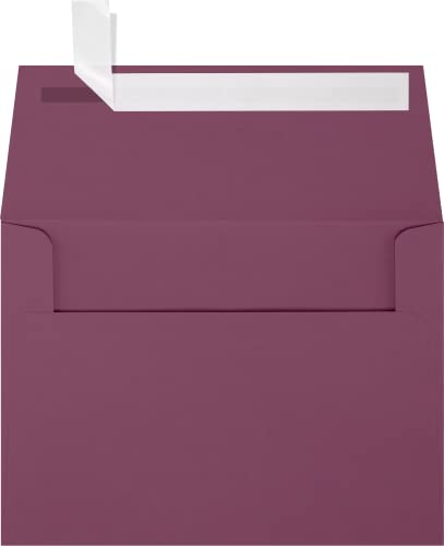 LUXPaper A6 Invitation Envelopes | Peel & Press | 4 3/4" x 6 1/2" | Vintage Plum | 80lb. Text | 1,000 Qty