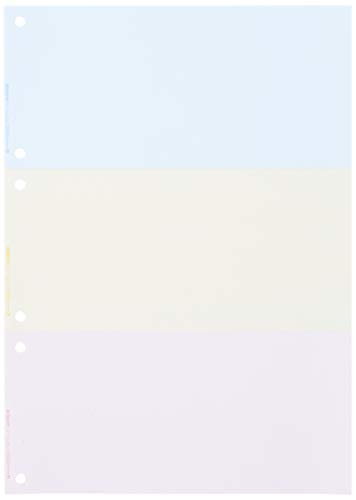 Hisago FSC2013Z FSC(R) Certified Multi-Printer Book, A4 Color, 3 Sides, 6 Holes, 1,200 Sheets, Blue/Cream/Pink, 11.7 x 8.3 inches (29.7 x 21 cm)