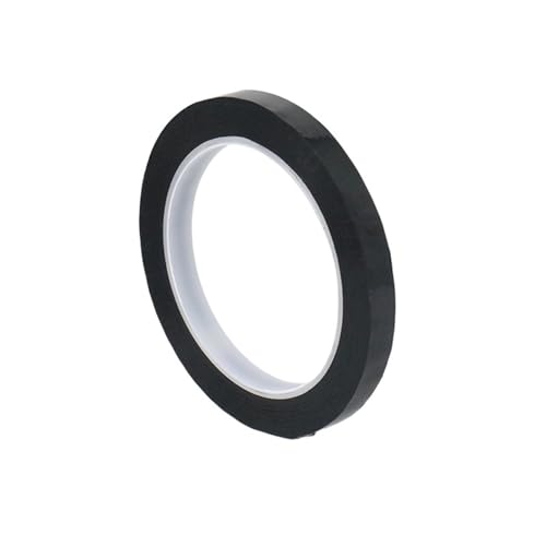 Whiteboard Pinstripe Tape 10roll 66M Graphic Whiteboard Tape Adhesive Chart Line Grid Electrical Marking Tapes(Black,66M_3MM)