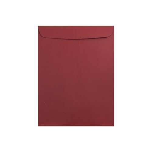 JAM PAPER 10 x 13 Open End Catalog Premium Envelopes - Dark Red - 100/Pack