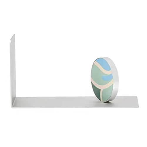 Book Organizer Book Ends Decorative, Modern Metal Unique DVD Bookends for Shelves, Stopper Holder for Office Home, Desk Gifts Stands for Men and Lovers