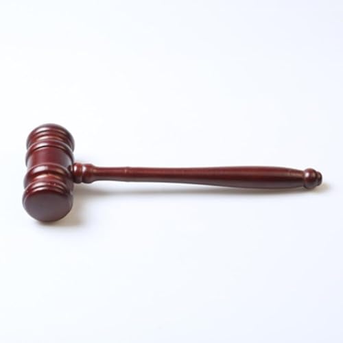 Beech Wood Gavel and Block Set, Judge Auction Law & Order Sounding Mallet for Court Meeting Desk Accessory Auction Hammer