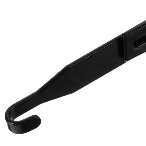 Cubicle Hooks 30pcs Cabinet Metal Adjustable Hanging Hook, Door Hangers, Cabinet Towel Rack Drying Black for Hanging
