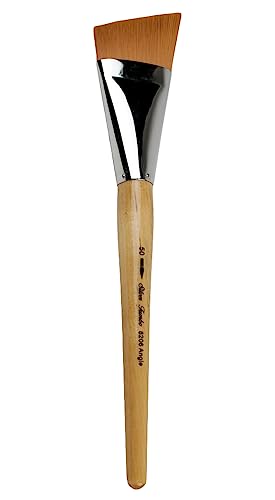 Silver Brush Limited Silver Jumbo Golden Taklon Angle Paintbrush, Size 50