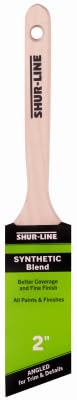 Shur-Line 2" Synthetic Blend Better Angled Paint Brush with Wood Handle - Quantity of (6)