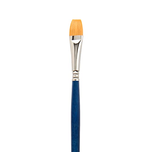 Escoda Chronos Series 3152 Artist Watercolor & Acrylic Paint Brush, Synthetic Toray Fiber & Red Sable Blend, Bright, Size 1/2 Inch