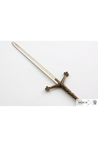 Decorative Claymore Sword Letter Opener 10 in Metallic Finish Metal Retro Style Gift Collectible - Metallic