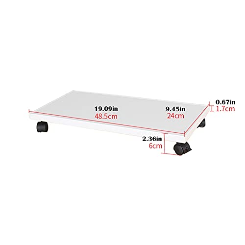 FEELIN Computer Tower Stand CPU Stand Computer Tower Stand Cart with Protective Sides CPU Holder with 4 Caster Wheels Bracket Pc Stand