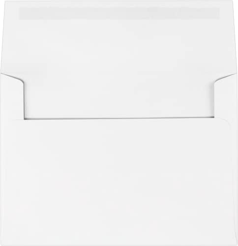 LUXPaper A7 Classic Crest Invitation Envelopes | 5 1/4" x 7 1/4" | Solar White | 70lb. Text | 250 Qty